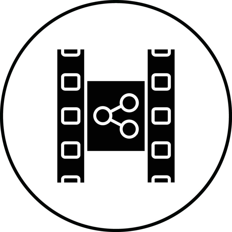 film distribuzione vettore icona