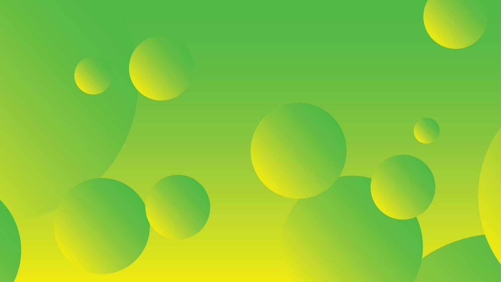 verde e giallo astratto cerchio pendenza moderno grafico sfondo vettore