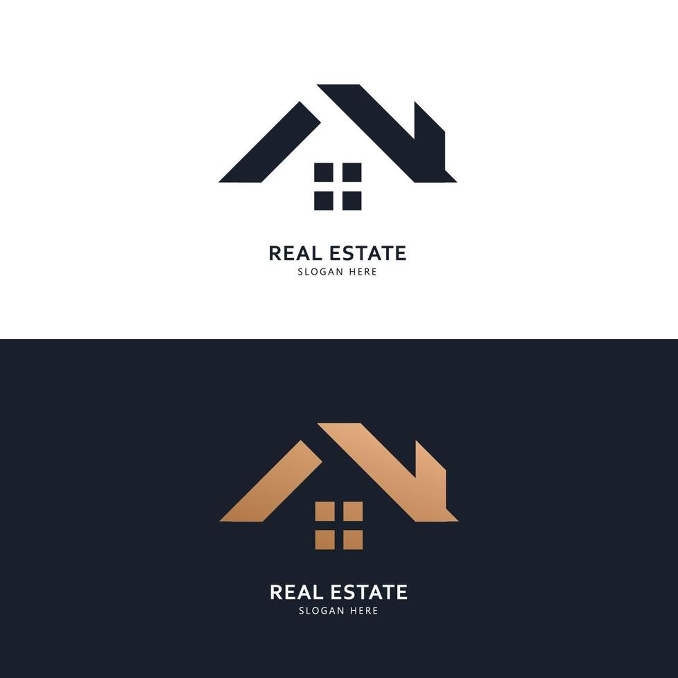 logo immobiliare e concetto di design dell'icona vettore