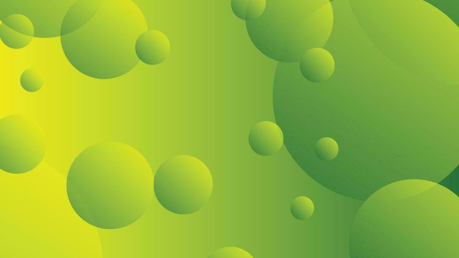 verde e giallo astratto cerchio pendenza moderno grafico sfondo vettore