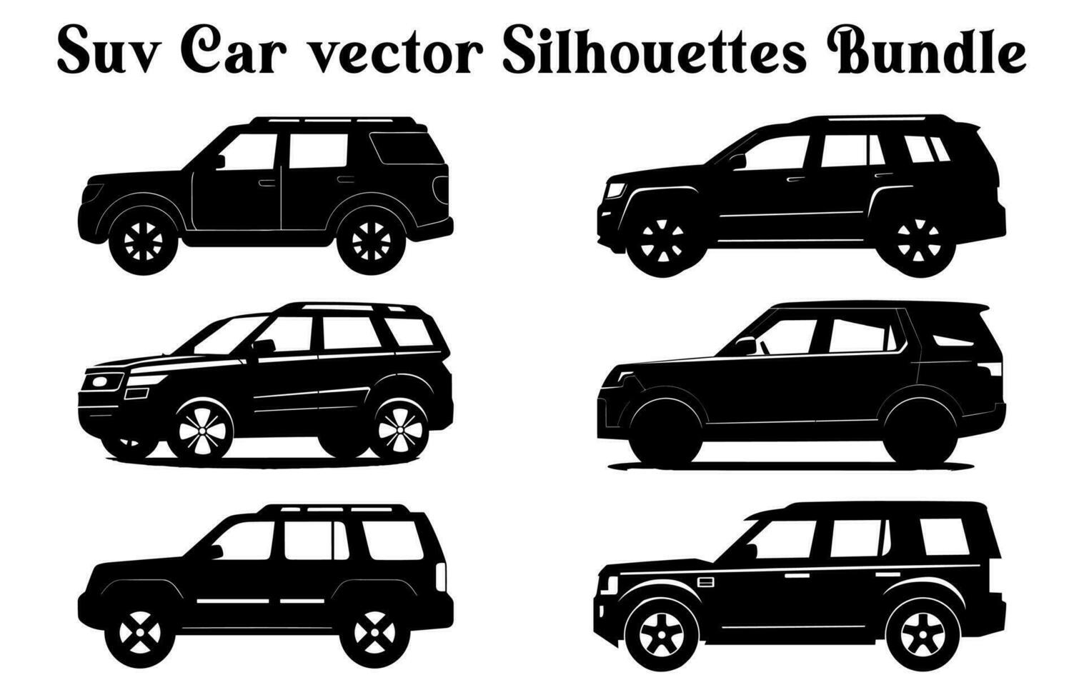 vettore auto sagome fascio, impostato di auto vettore silhouette clipart