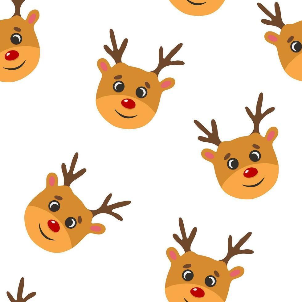 Natale cervo vettore senza soluzione di continuità modello, Natale modello, Stampa, sfondo, sfondo, tessile, tessuto