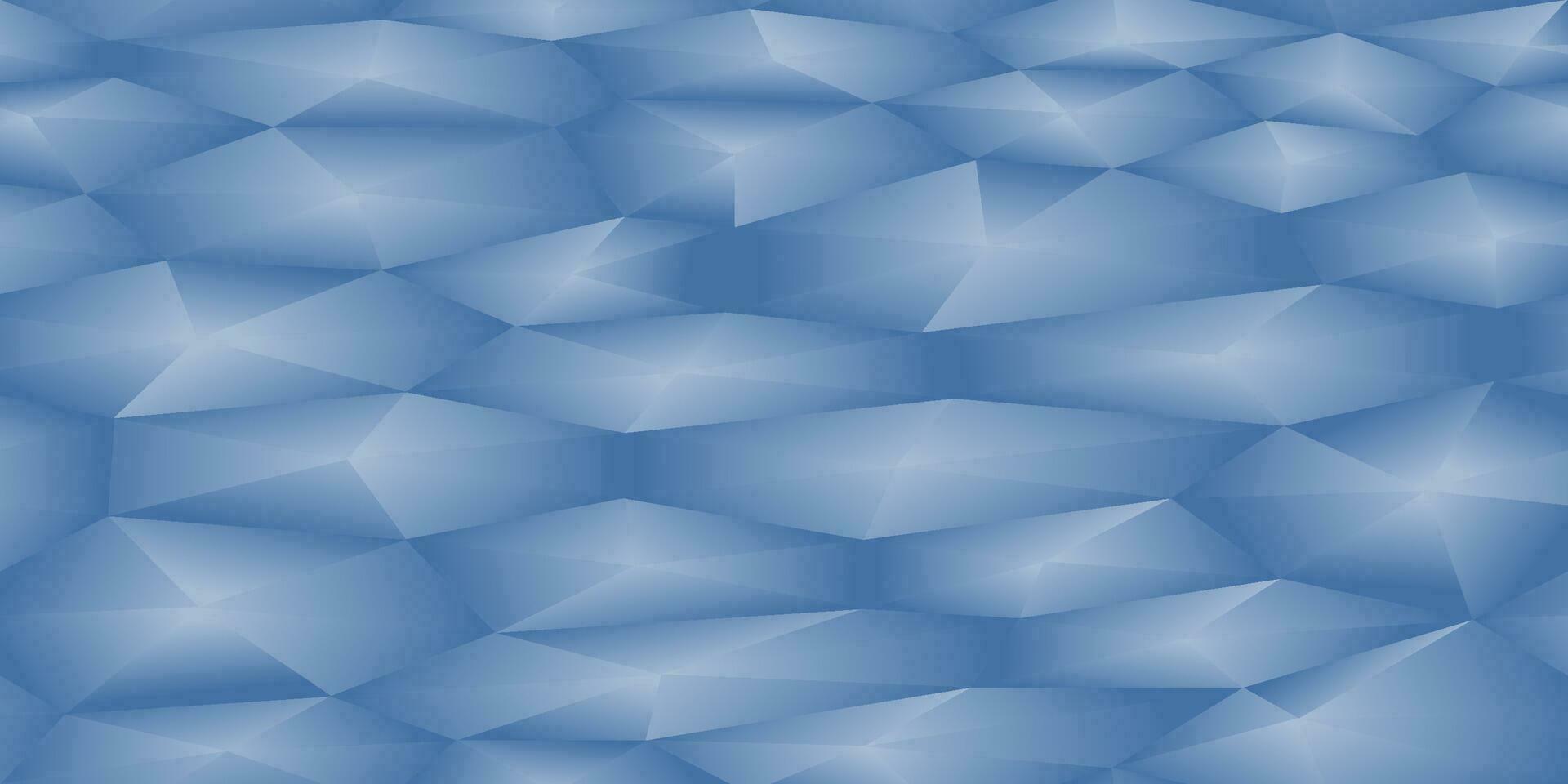 cristallo senza soluzione di continuità sfondo. senza soluzione di continuità sfondo di sfaccettato cristalli. blu sfondo fatto di triangoli. vettore illustrazione eps-10