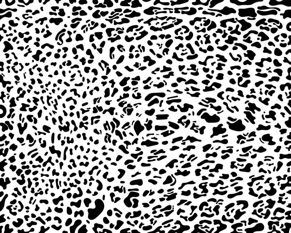 astratto animale pelle leopardo, ghepardo e giaguaro senza soluzione di continuità modello design. nero e bianca senza soluzione di continuità camuffare sfondo. vettore