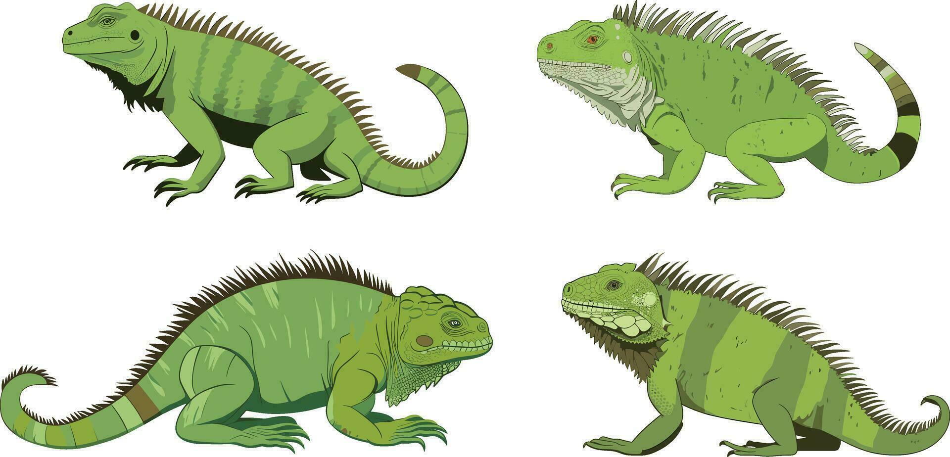 iguana rettile illustrazione semplice mano disegnato stile illustrazione, bianca sfondo vettore