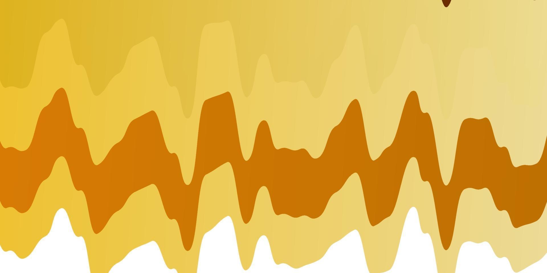 sfondo vettoriale arancione chiaro con curve.