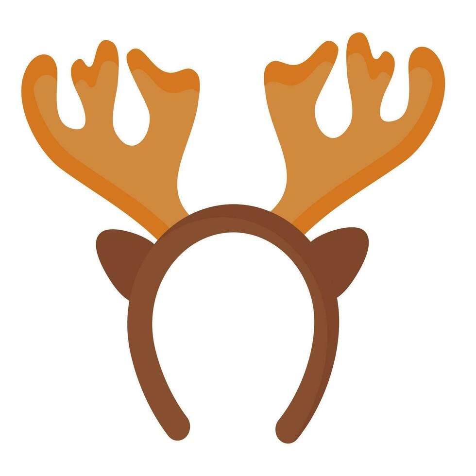 Natale cerchio con cervo corna, festivo copricapo, Immagine per Natale. Natale cervo. vettore