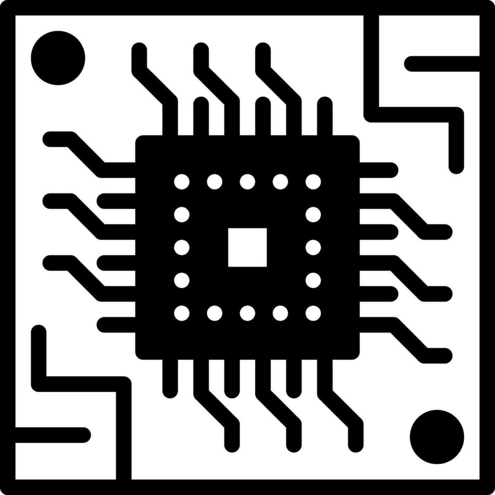 solido icona per hardware vettore