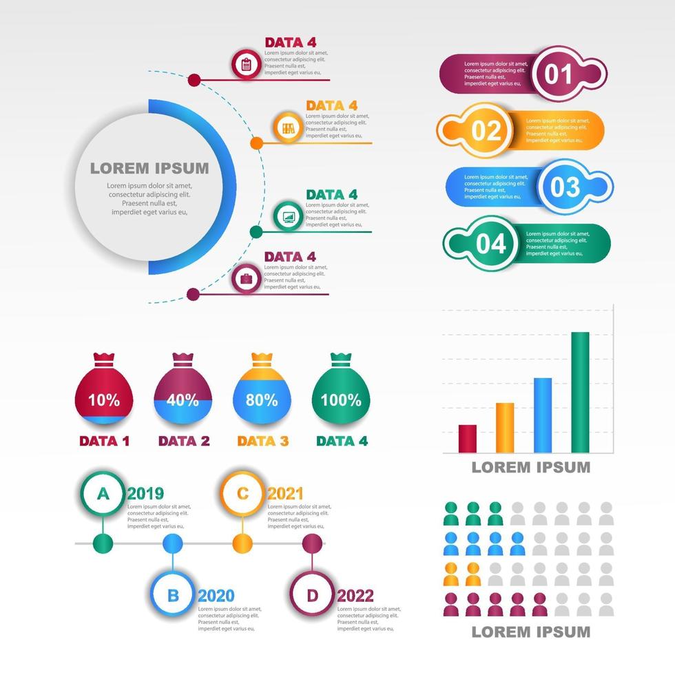 modello di business infografica vettore