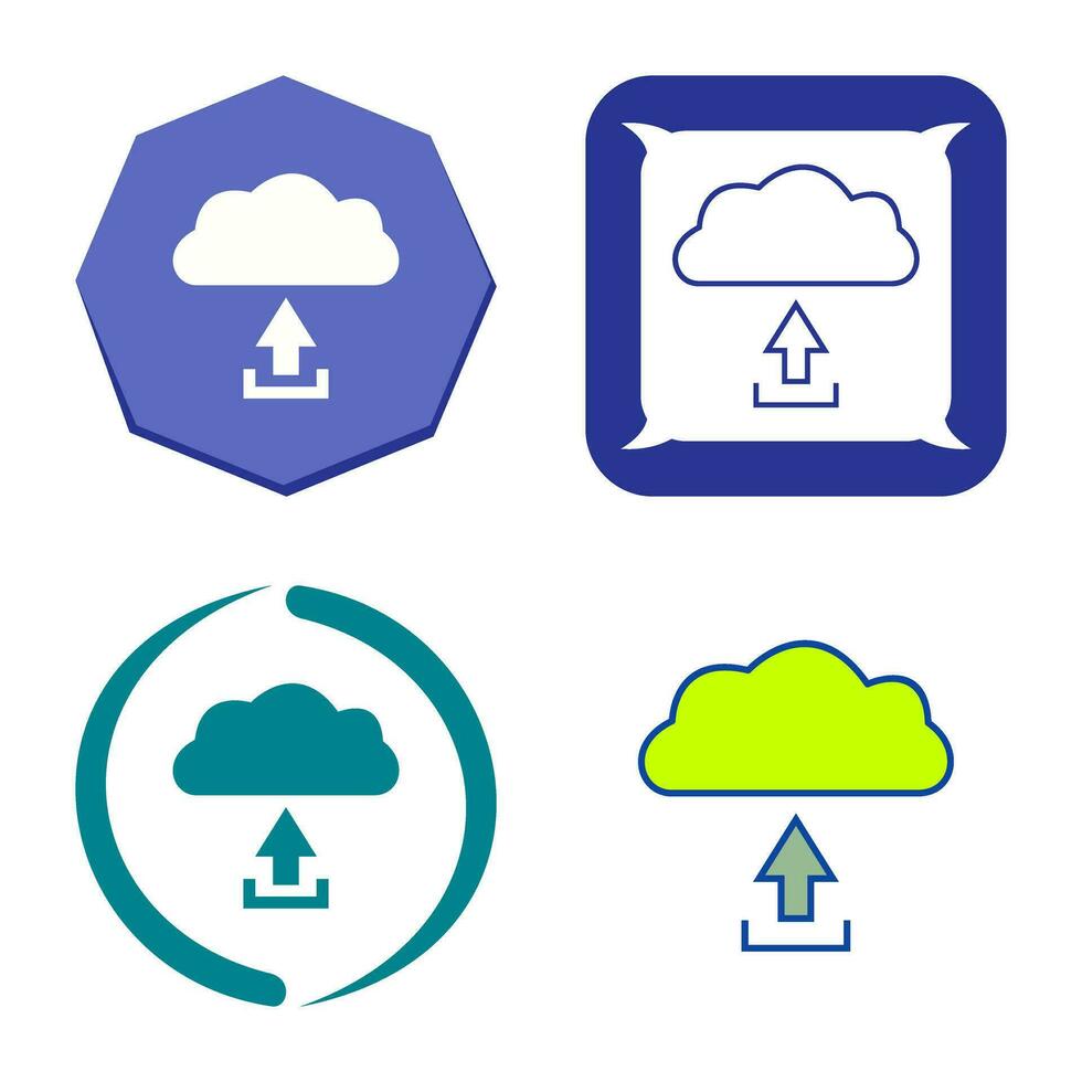 unico caricare per nube vettore icona