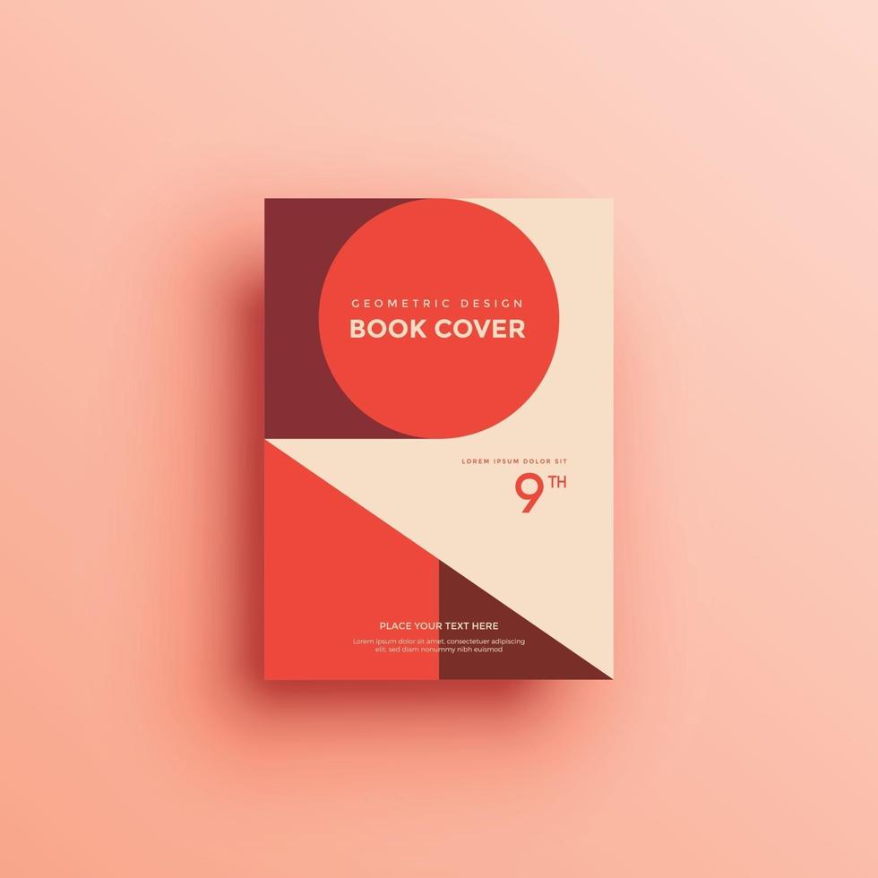 sfondo della brochure con forme geometriche, design della copertina del libro vettore