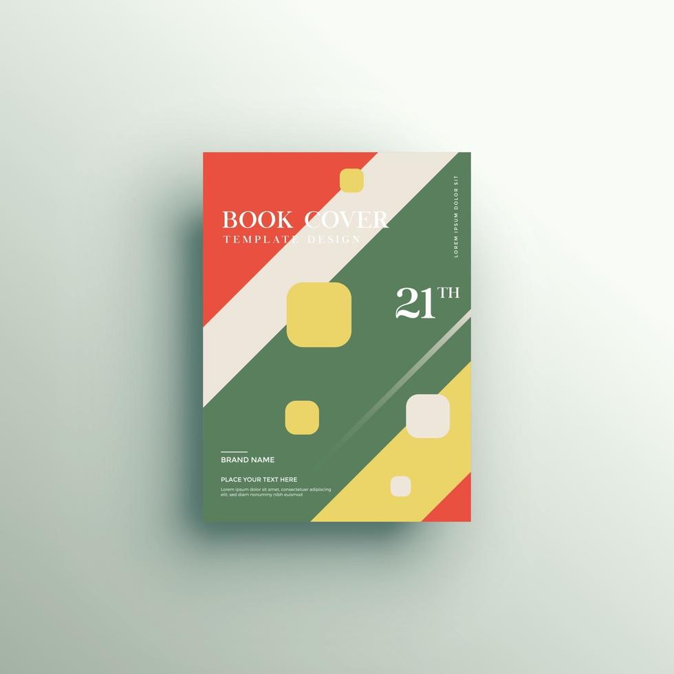 sfondo della brochure con forme geometriche, design della copertina del libro vettore