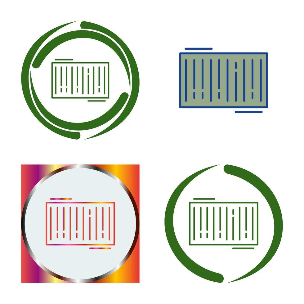 codice a barre vettore icona