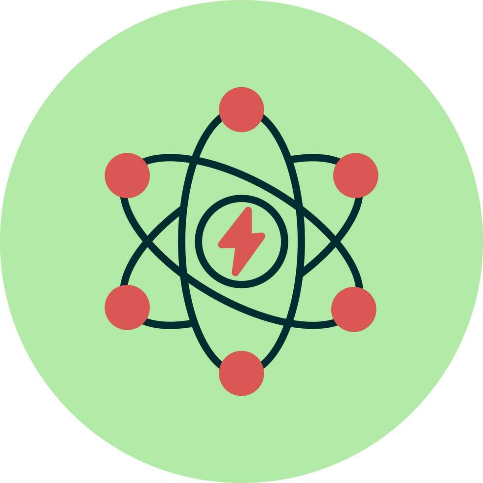 atomico energia vettore icona
