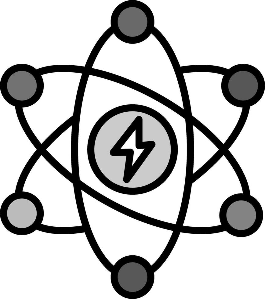 atomico energia vettore icona