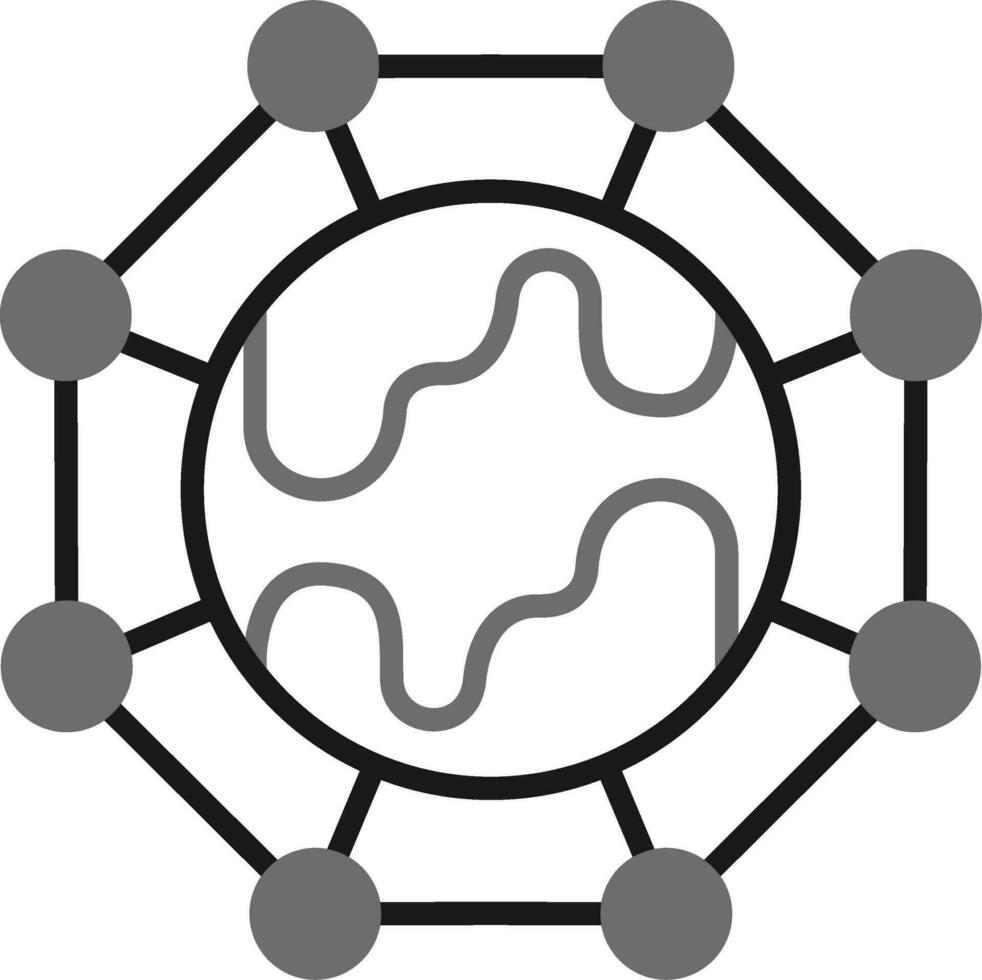 connessione vettore icona