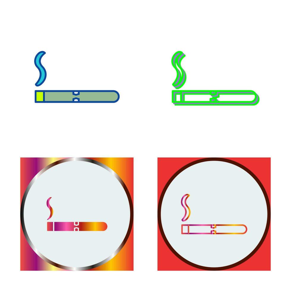 unico illuminato sigaro vettore icona