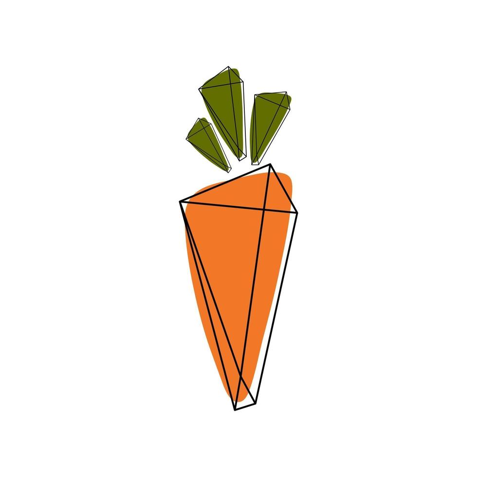 carota geometrica astratta. vettore