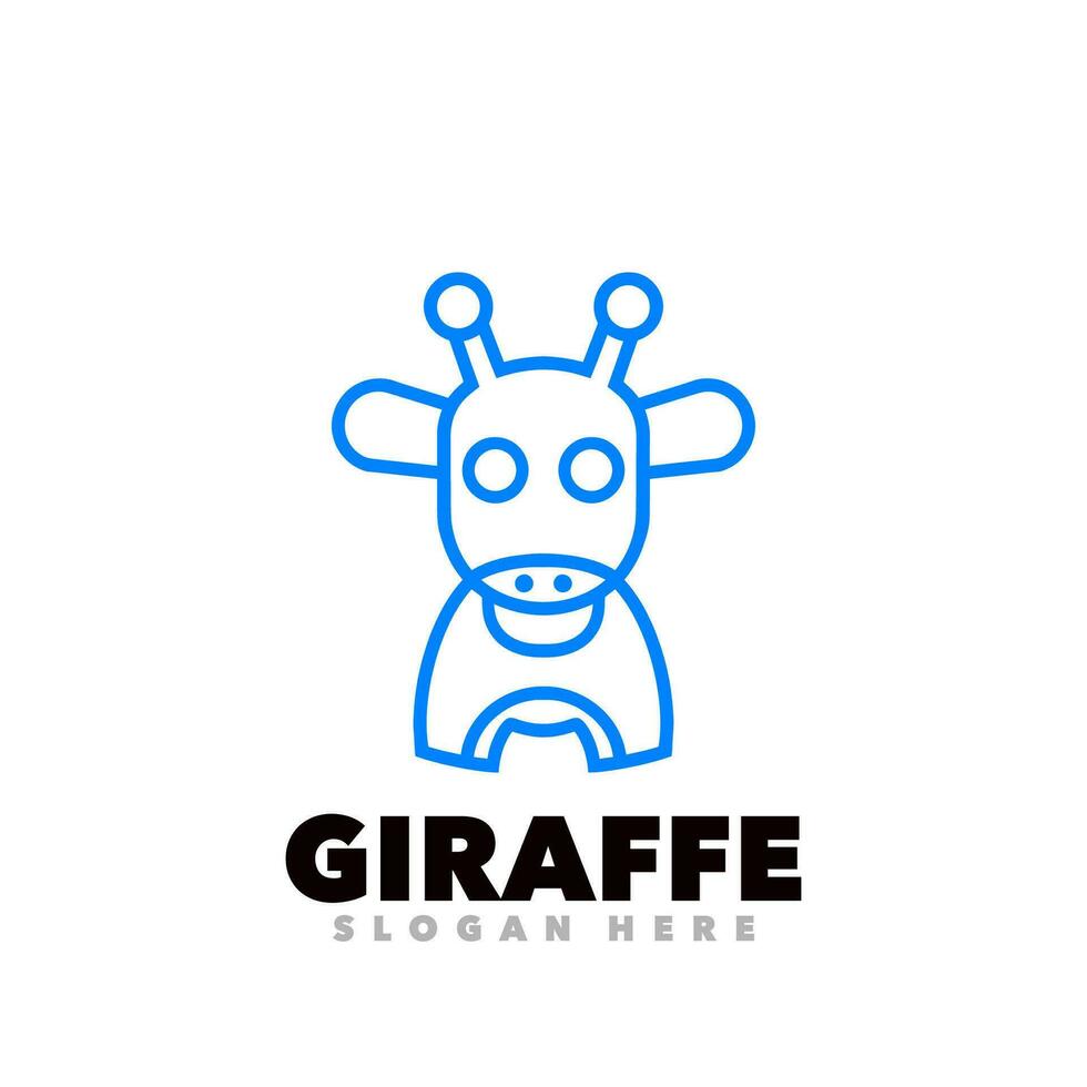 giraffa simbolo logo vettore