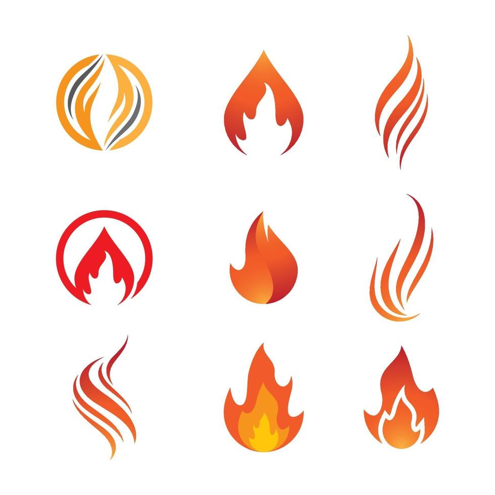 immagini del logo del fuoco vettore