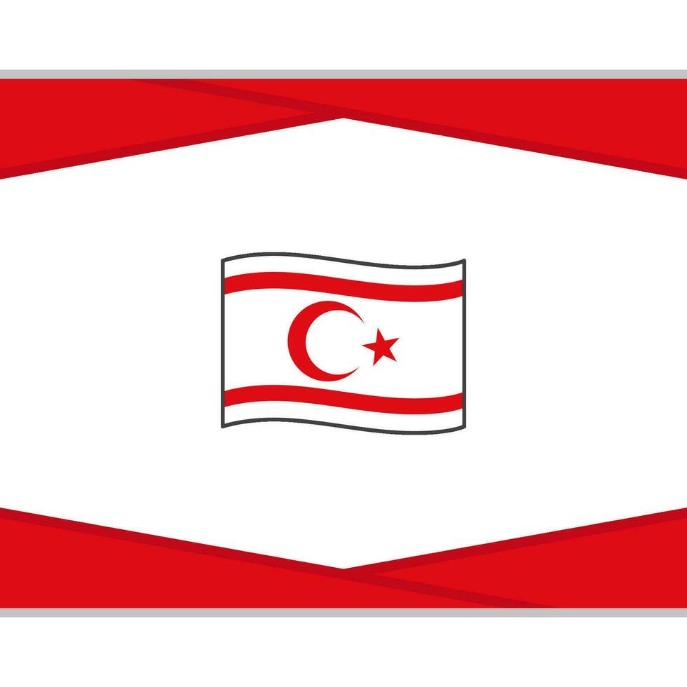 settentrionale Cipro bandiera astratto sfondo design modello. settentrionale Cipro indipendenza giorno bandiera sociale media inviare. settentrionale Cipro vettore