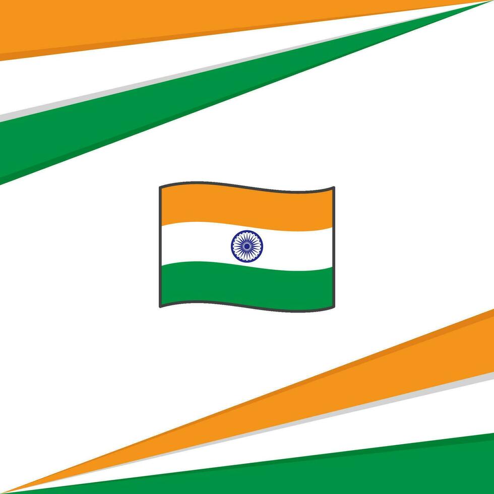 India bandiera astratto sfondo design modello. India indipendenza giorno bandiera sociale media inviare. India design vettore