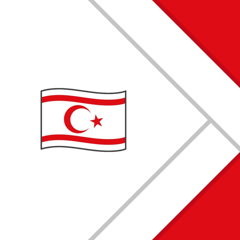 settentrionale Cipro bandiera astratto sfondo design modello. settentrionale Cipro indipendenza giorno bandiera sociale media inviare. settentrionale Cipro cartone animato vettore