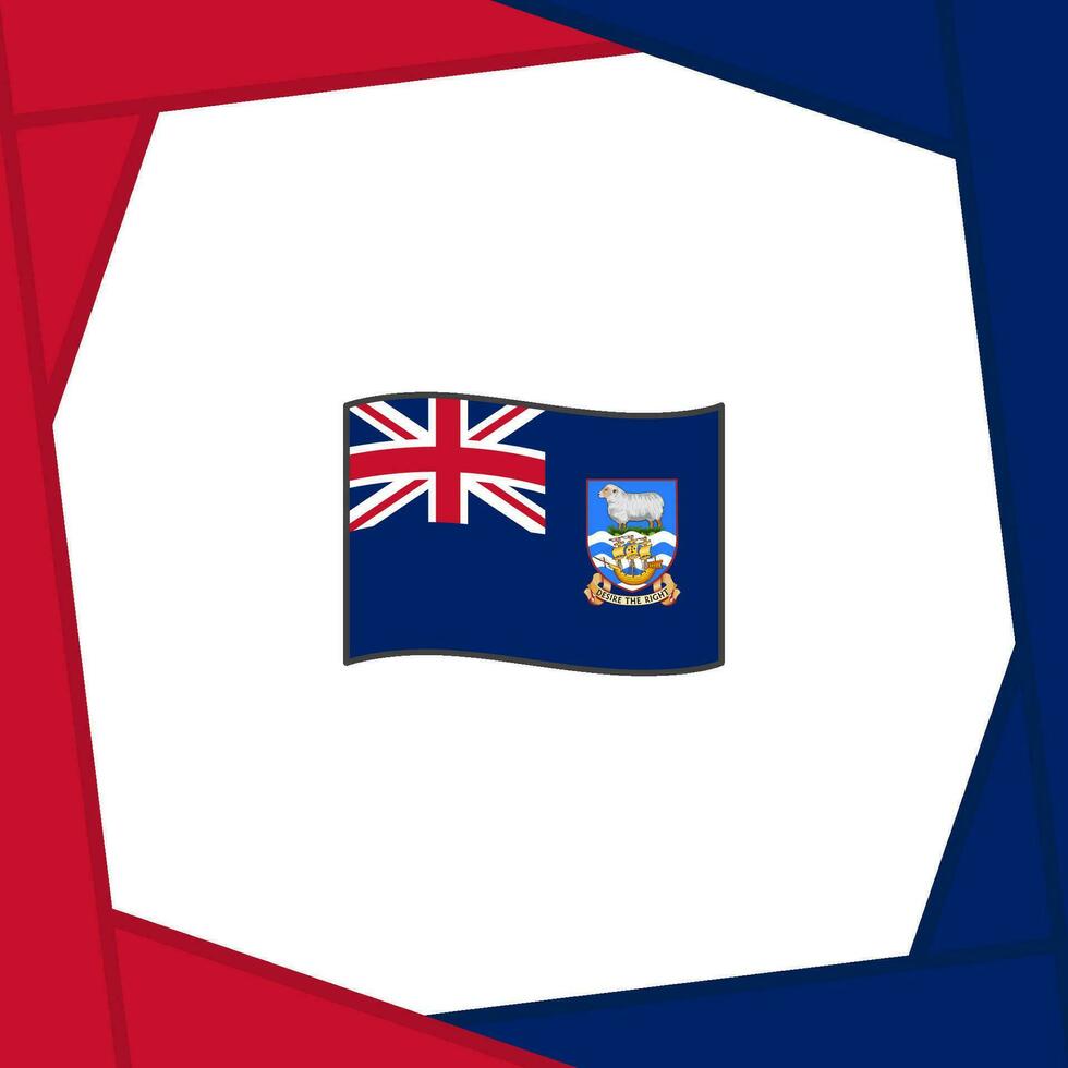 falkland isole bandiera astratto sfondo design modello. falkland isole indipendenza giorno bandiera sociale media inviare. falkland isole bandiera vettore