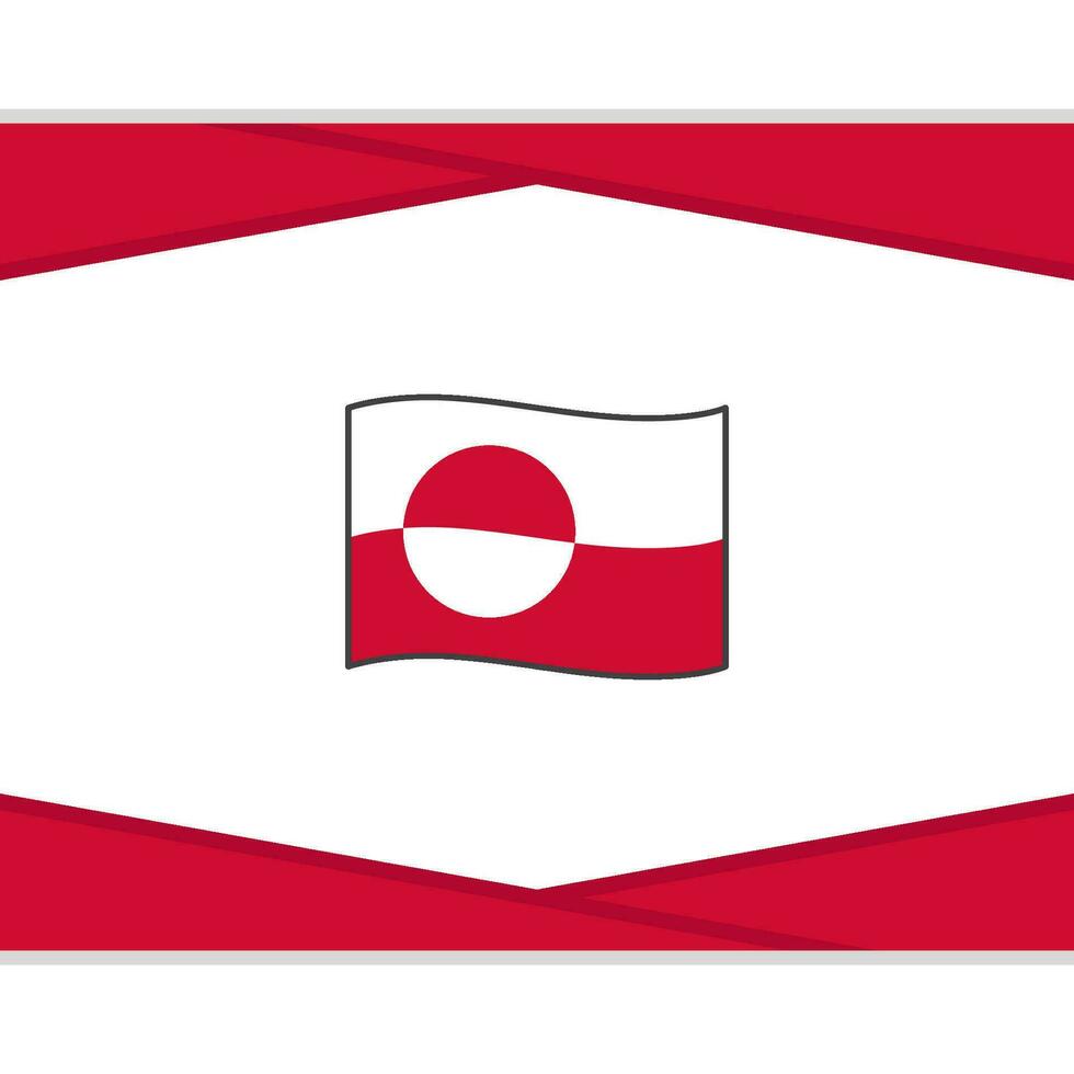Groenlandia bandiera astratto sfondo design modello. Groenlandia indipendenza giorno bandiera sociale media inviare. Groenlandia vettore