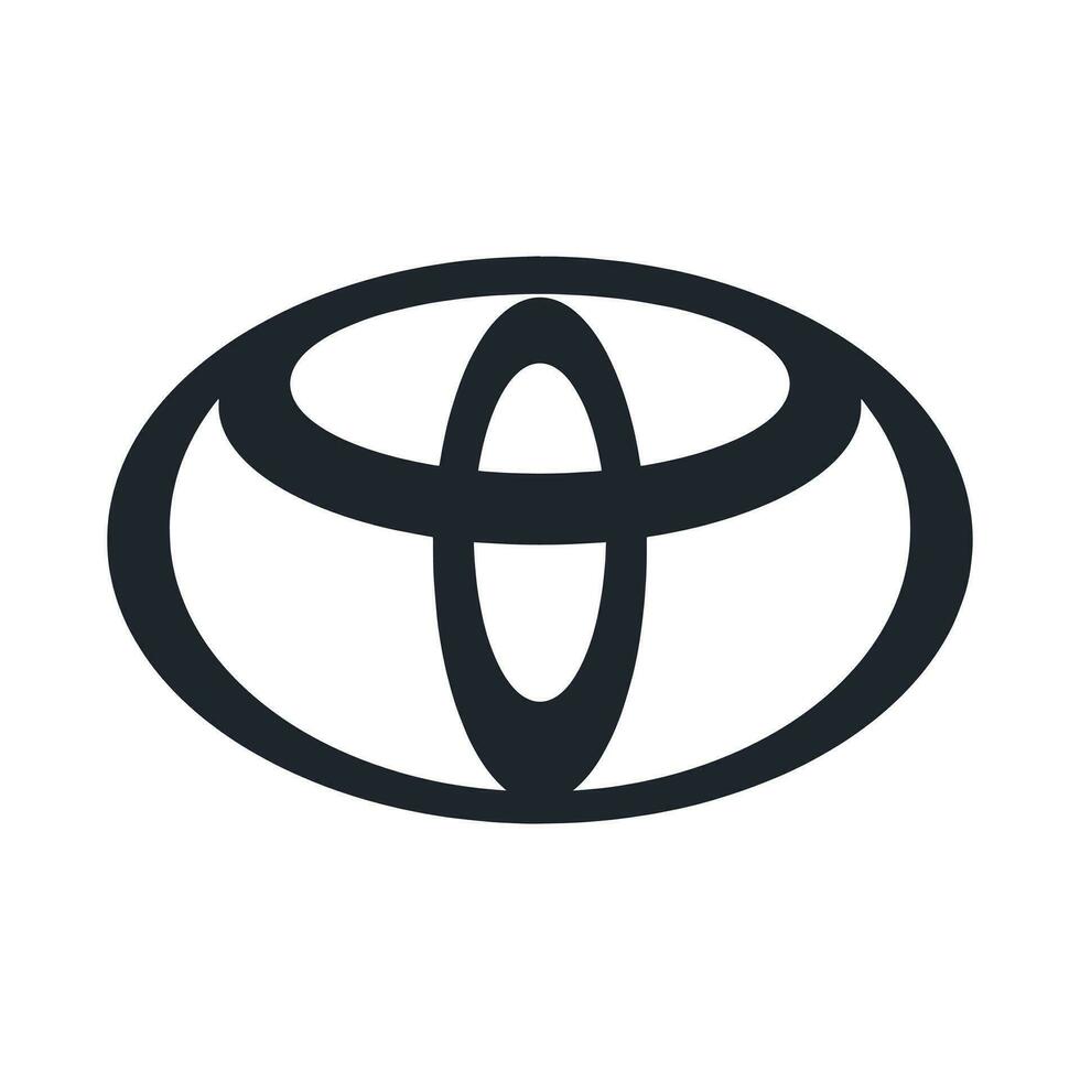 toyota logo, Giappone, macchine vettore