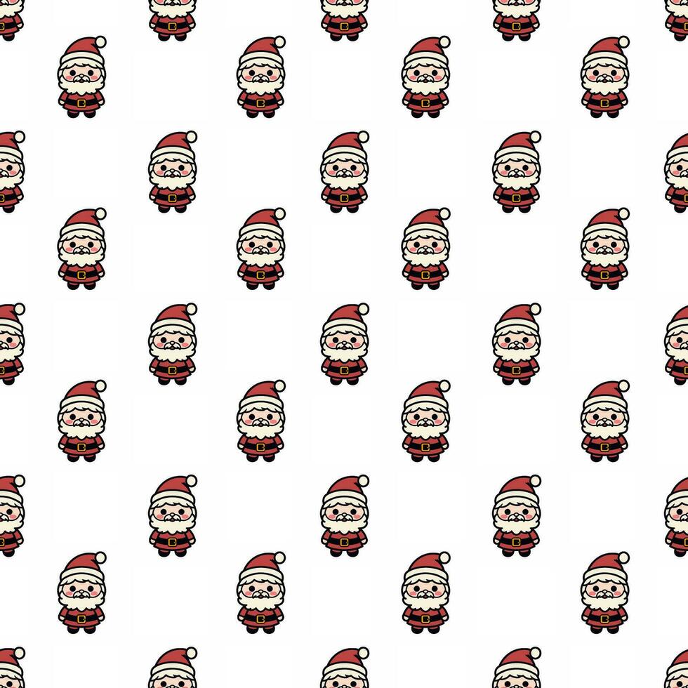 bellissimo senza soluzione di continuità Santa Claus modello design per decorare, sfondo, tessuto, sfondo e eccetera. vettore