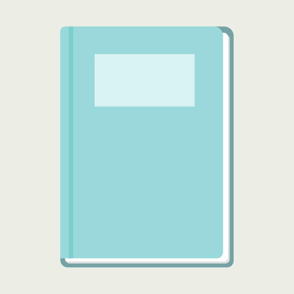 blu rilegato libro - superiore Visualizza vettore