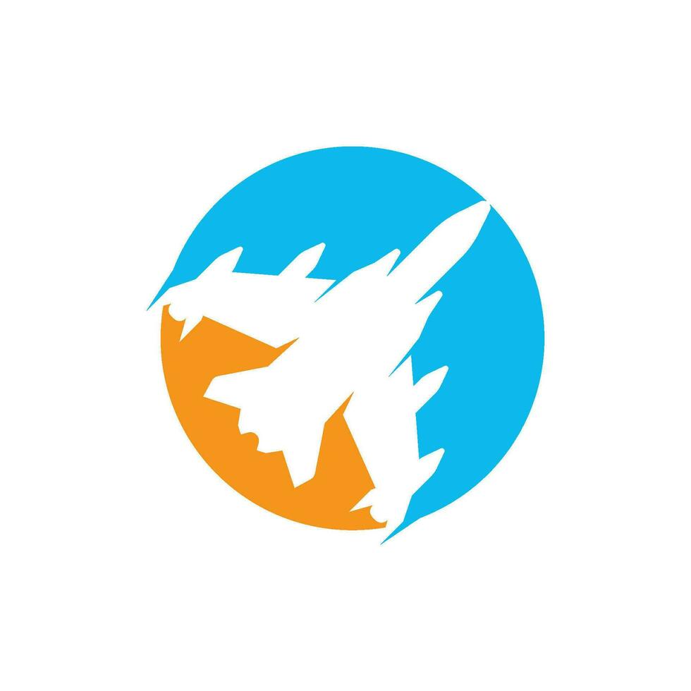 combattente Jet icona vettore illustrazione logo design