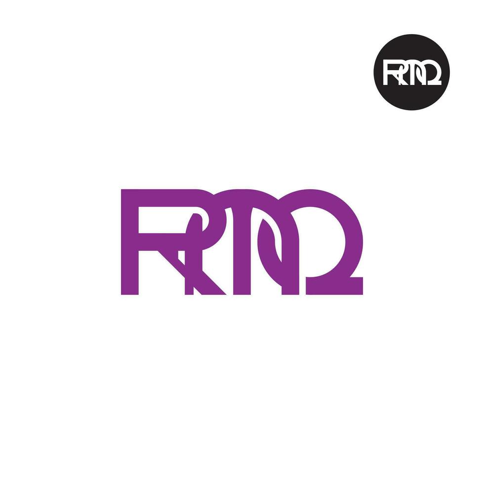 lettera rmq monogramma logo design vettore