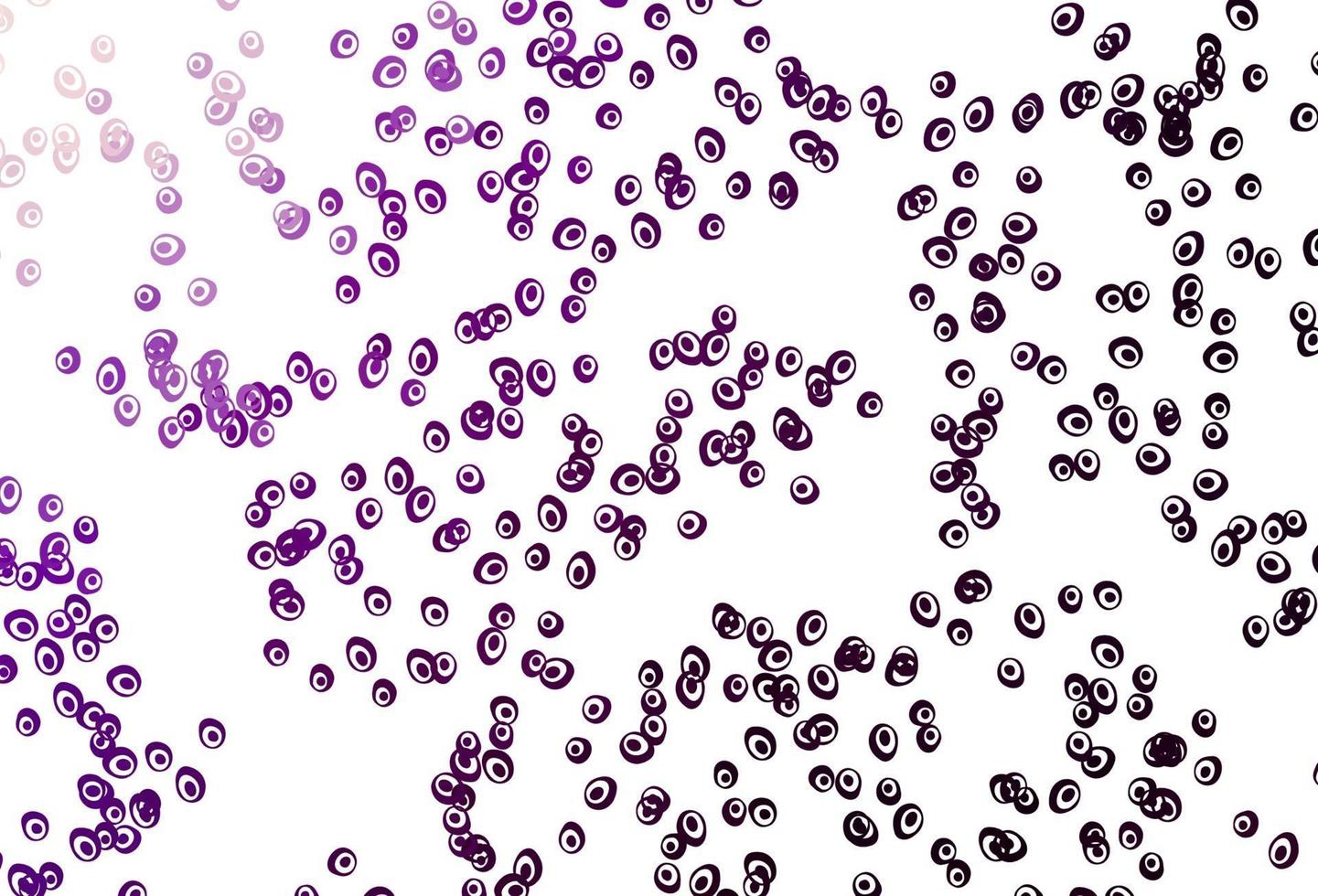 sfondo vettoriale viola chiaro con bolle.
