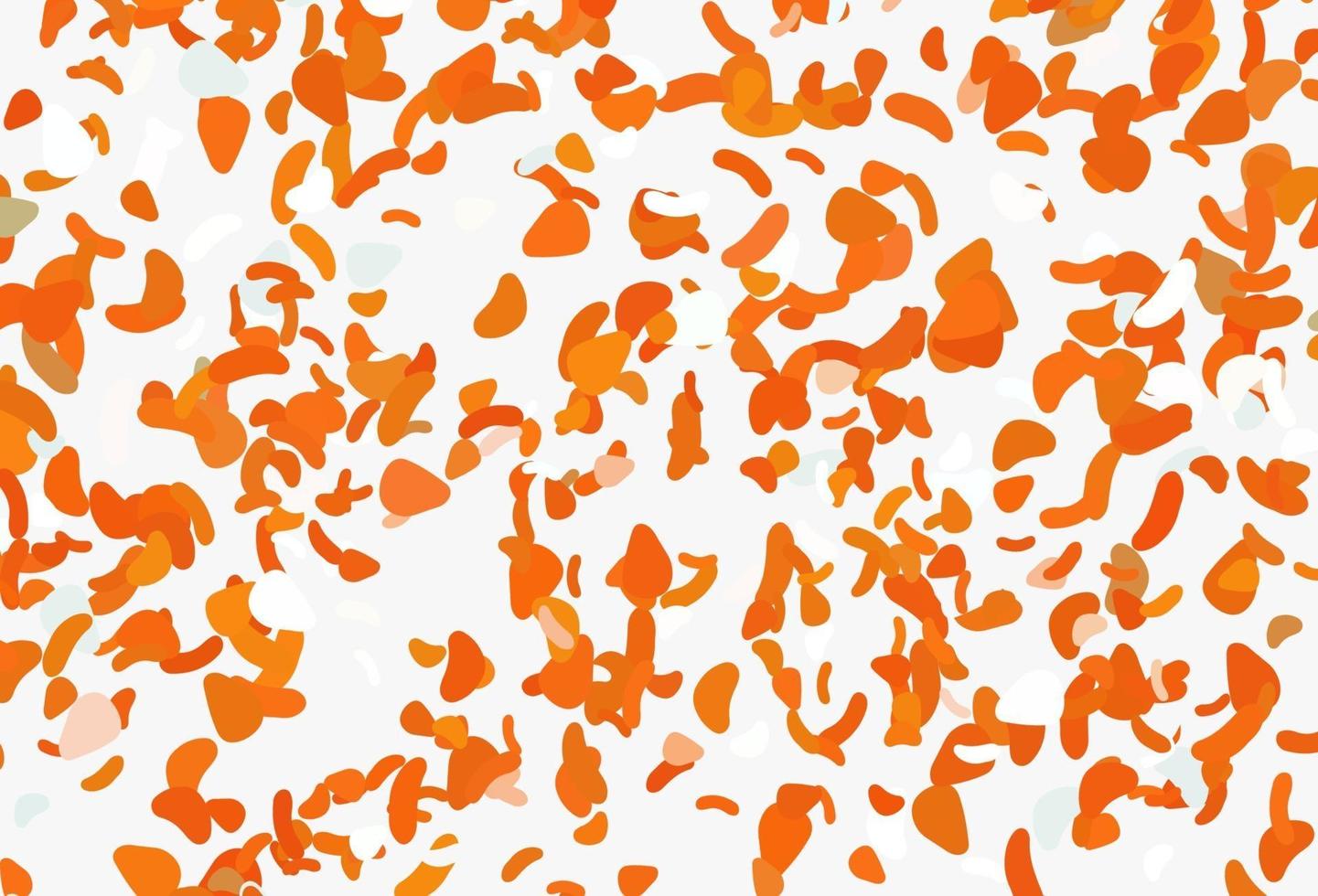 sfondo vettoriale arancione chiaro con forme astratte.