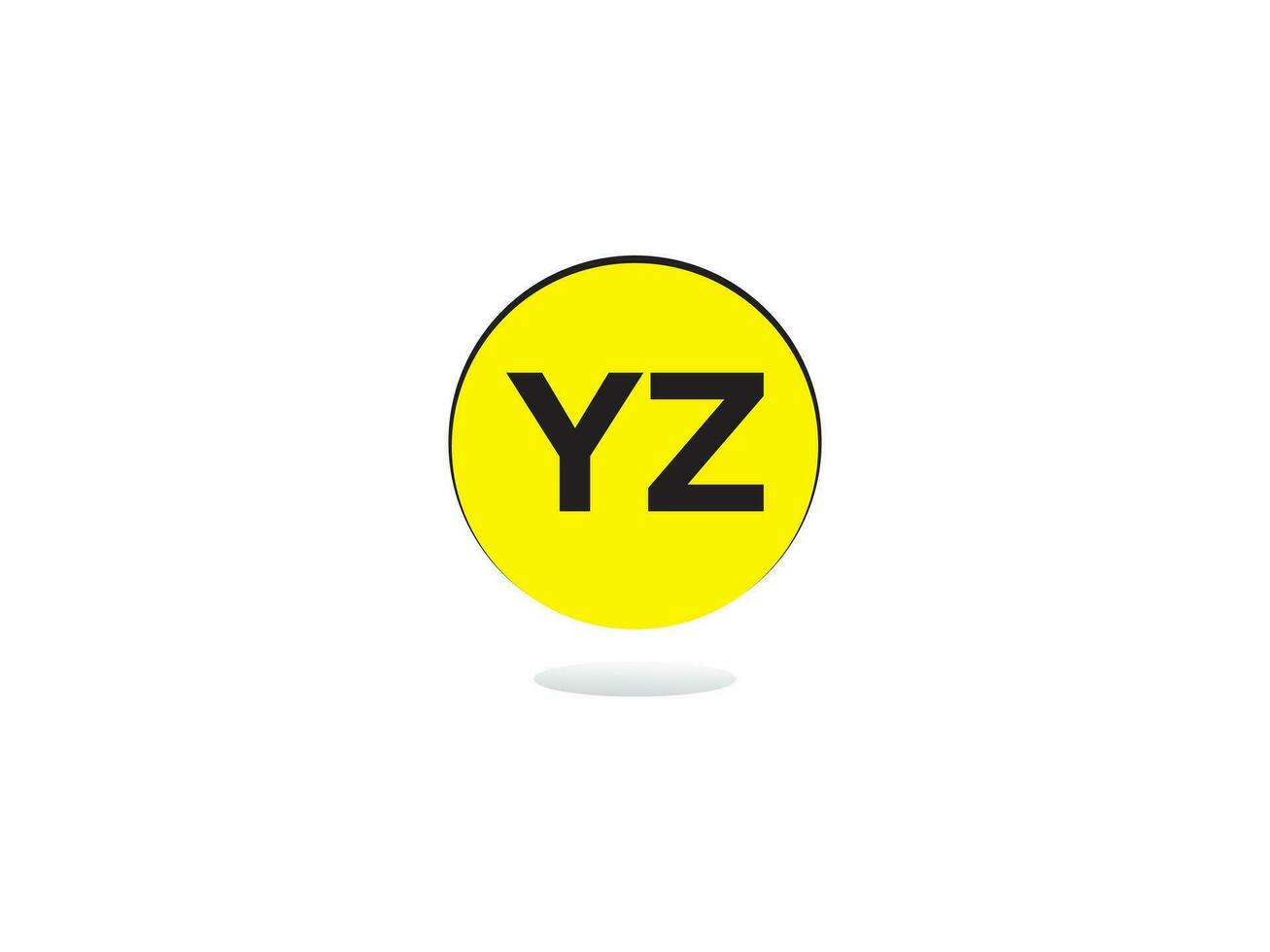 alfabeto lettera yz zy attività commerciale logo, creativo yz logo icona design vettore