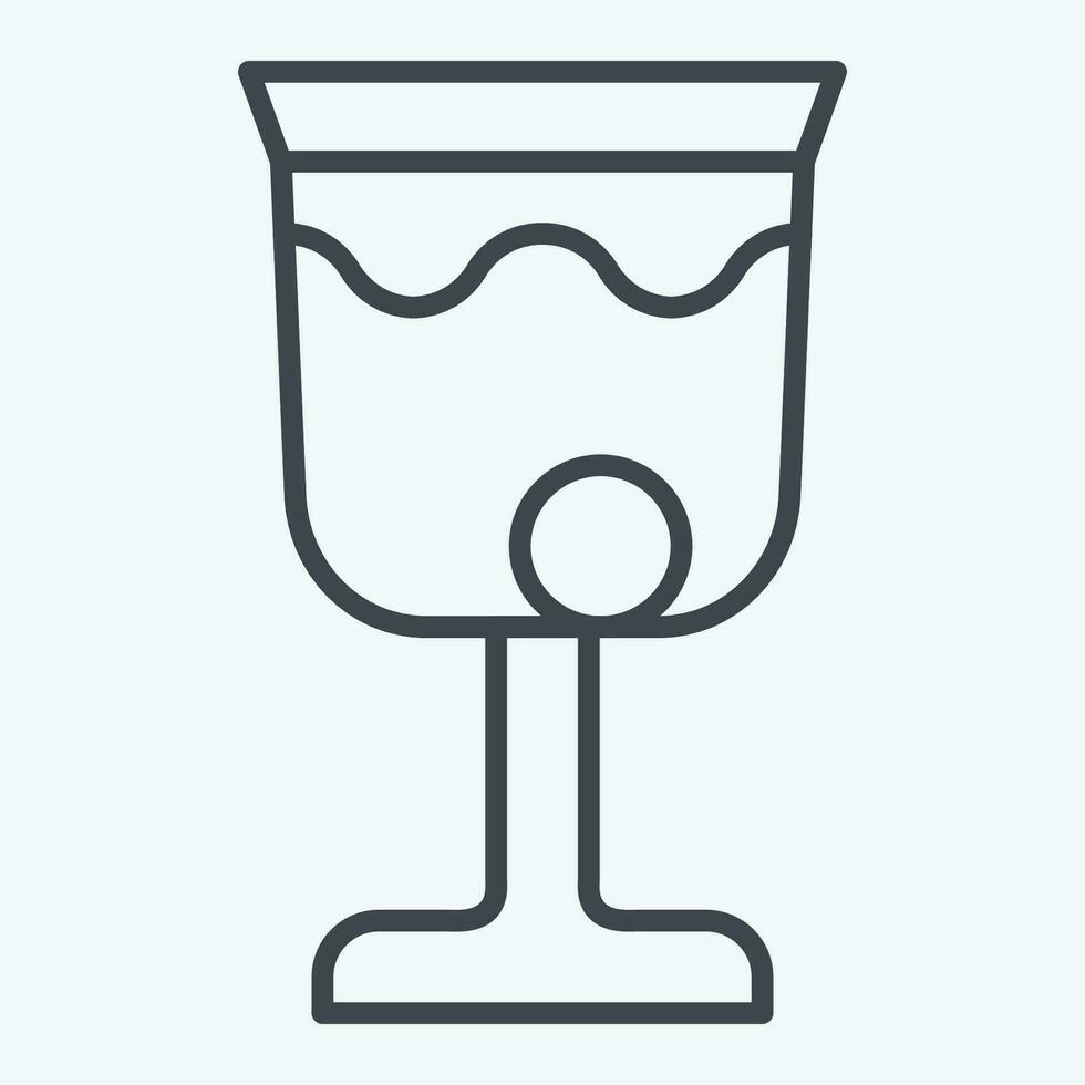 icona vino. relazionato per veleno simbolo. linea stile. semplice design modificabile. semplice illustrazione vettore