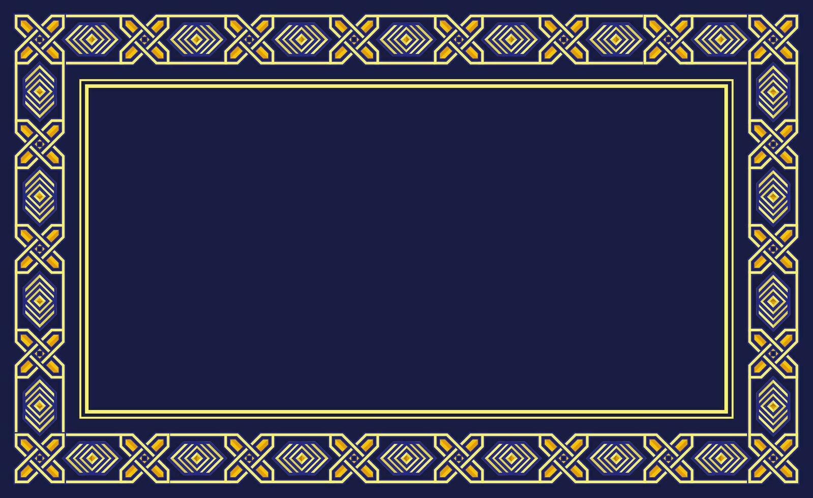 islamico ornamento modello bandiera sfondo vettore