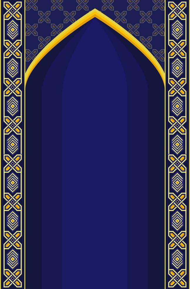 islamico ornamento modello bandiera sfondo vettore