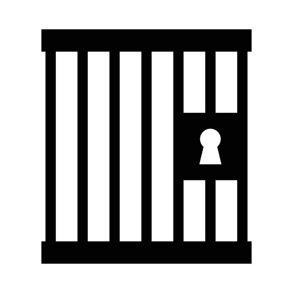prigione vettore glifo icona per personale e commerciale uso.