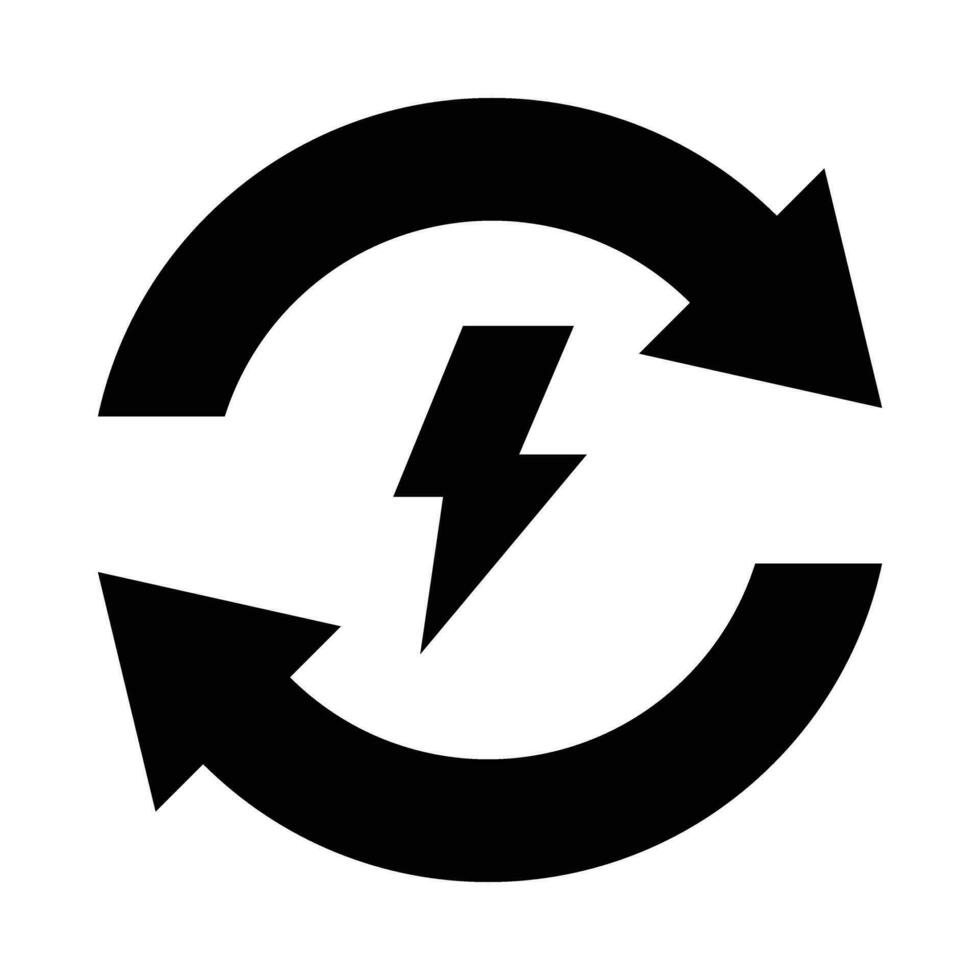 energia vettore glifo icona per personale e commerciale uso.