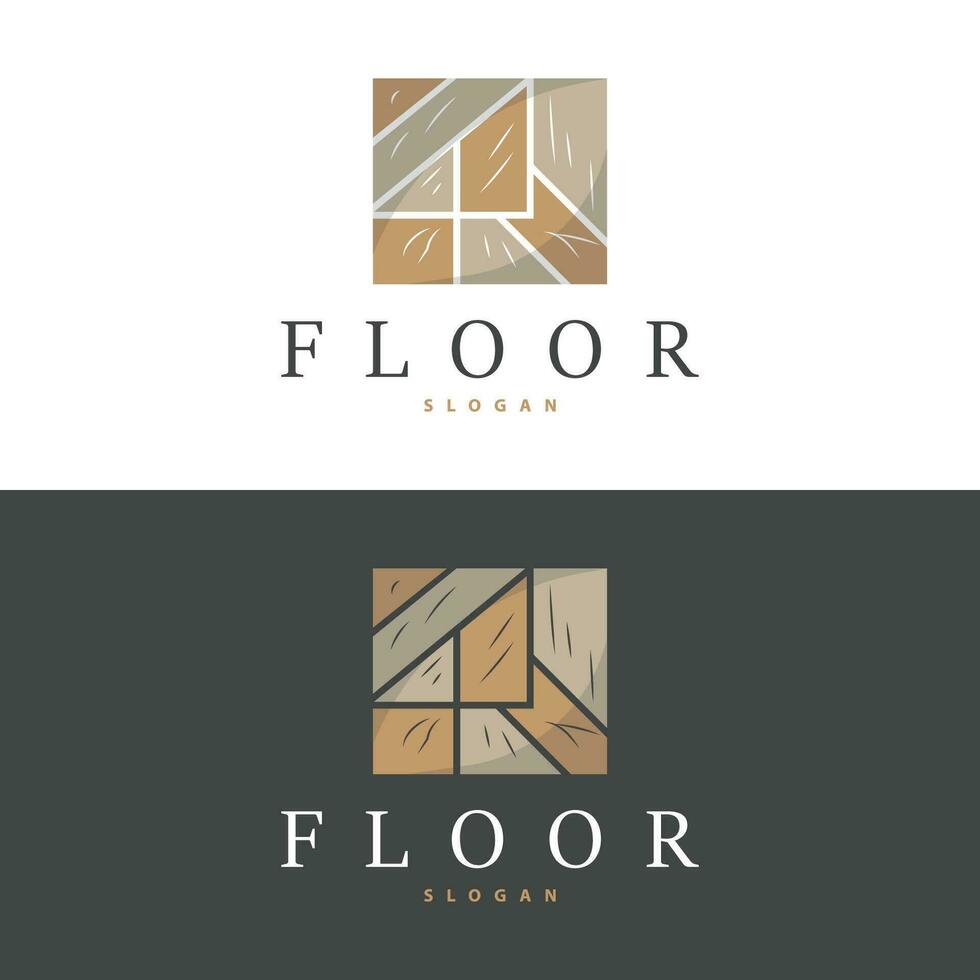 pavimento design logo, casa decorazione ceramica piastrella vettore illustrazione