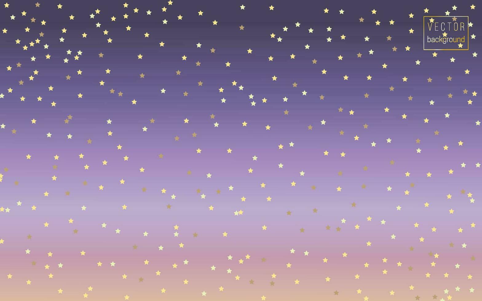 vettore carino delicato pendenza sfondo per sito web, cartolina, coperchio, striscione, cielo con oro stelle