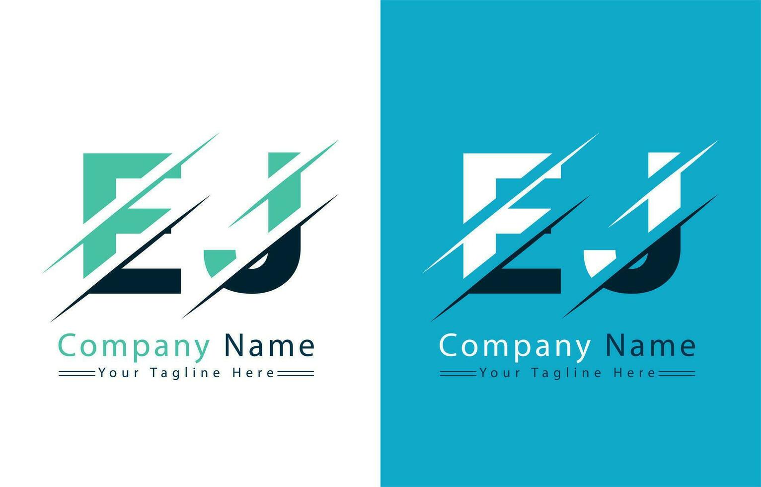 ej lettera logo design modello. vettore logo illustrazione