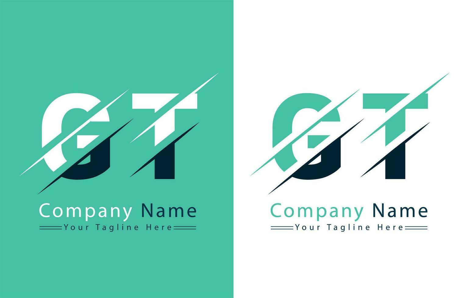 gt lettera logo design modello. vettore logo illustrazione