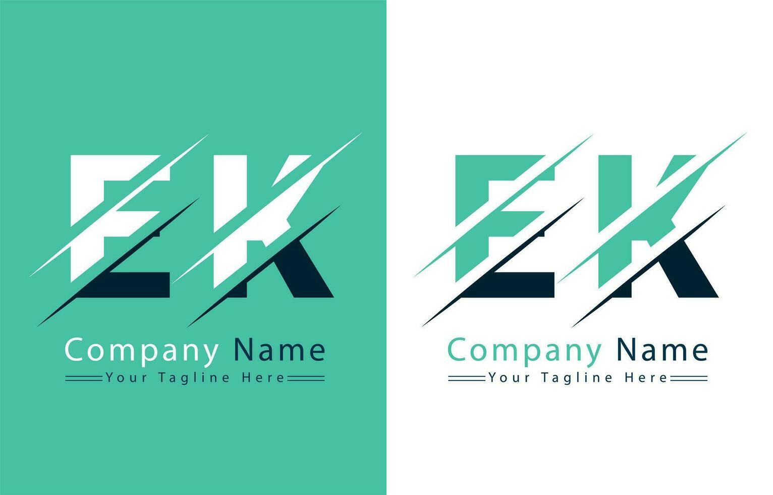 ek lettera logo design concetto. vettore logo illustrazione