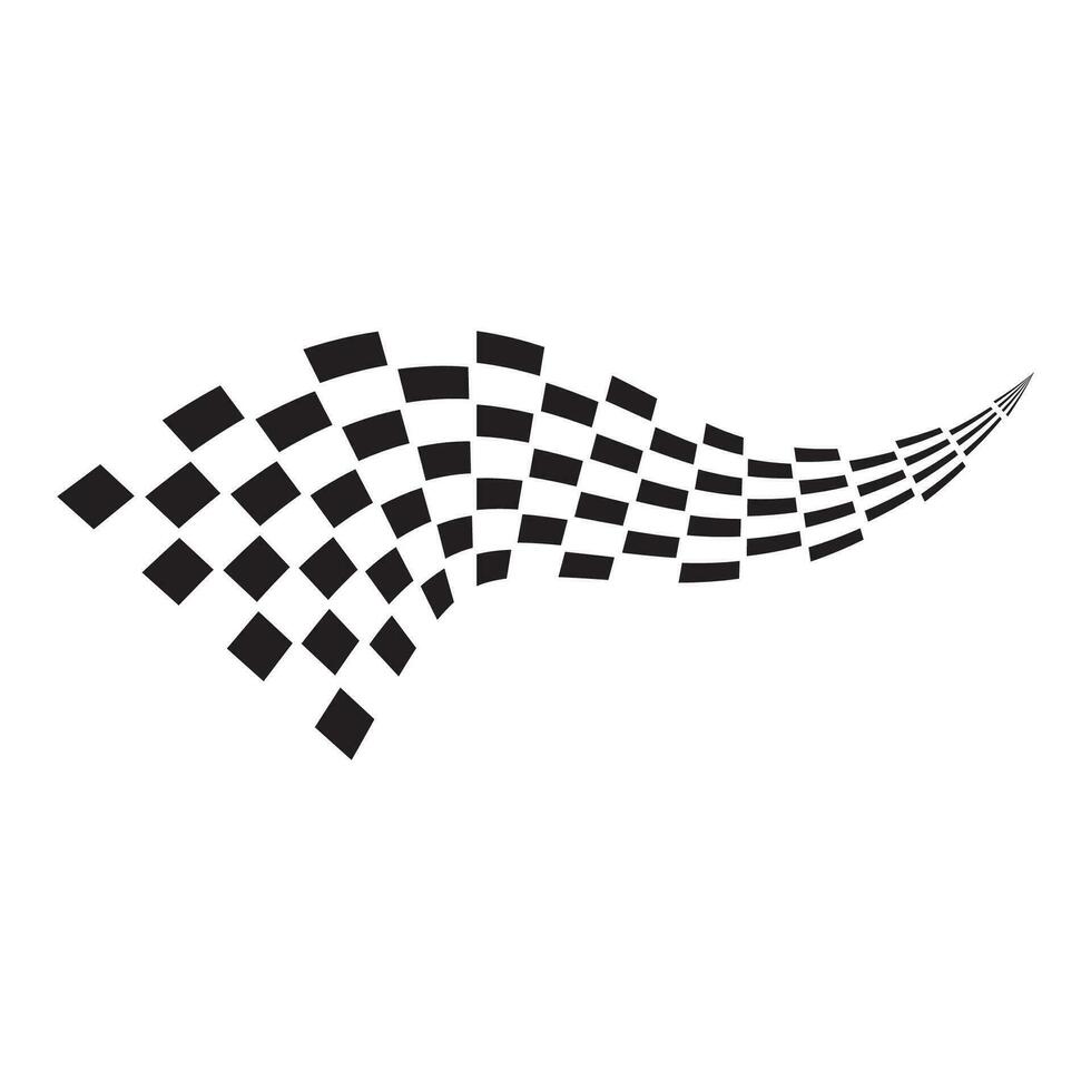 disegno dell'icona della bandiera di gara vettore