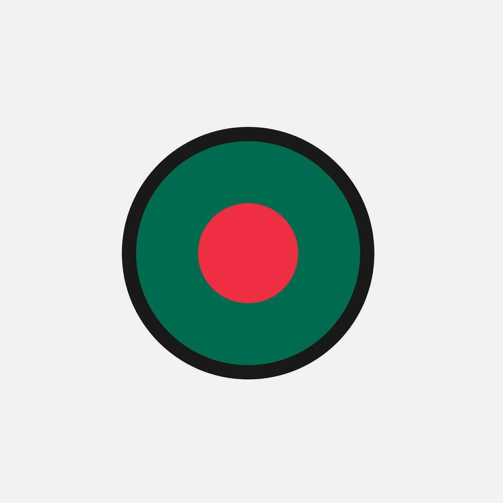 icona della bandiera del bangladesh vettore