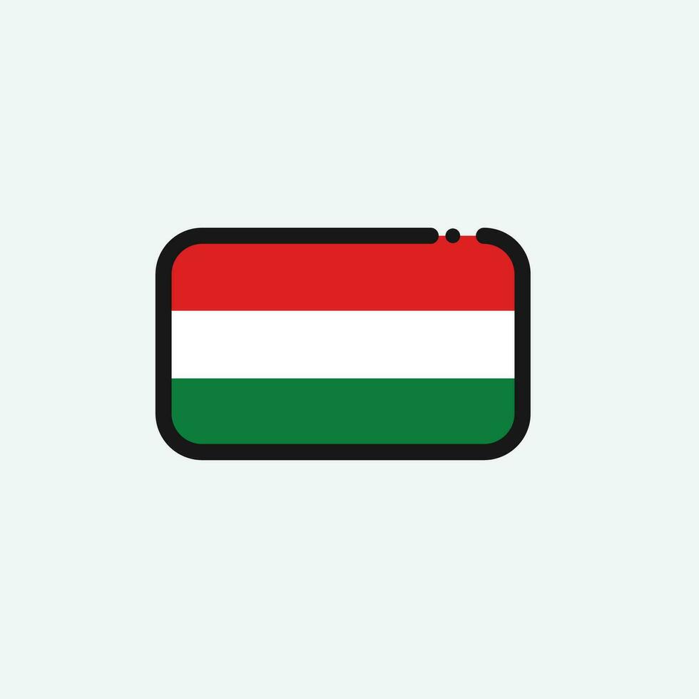 icona della bandiera dell'ungheria vettore